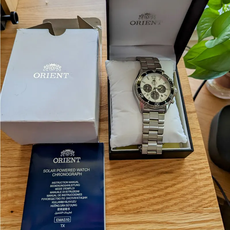 Orient Mako Solar Quartz Sports Men's Watch- RA-TX0203S